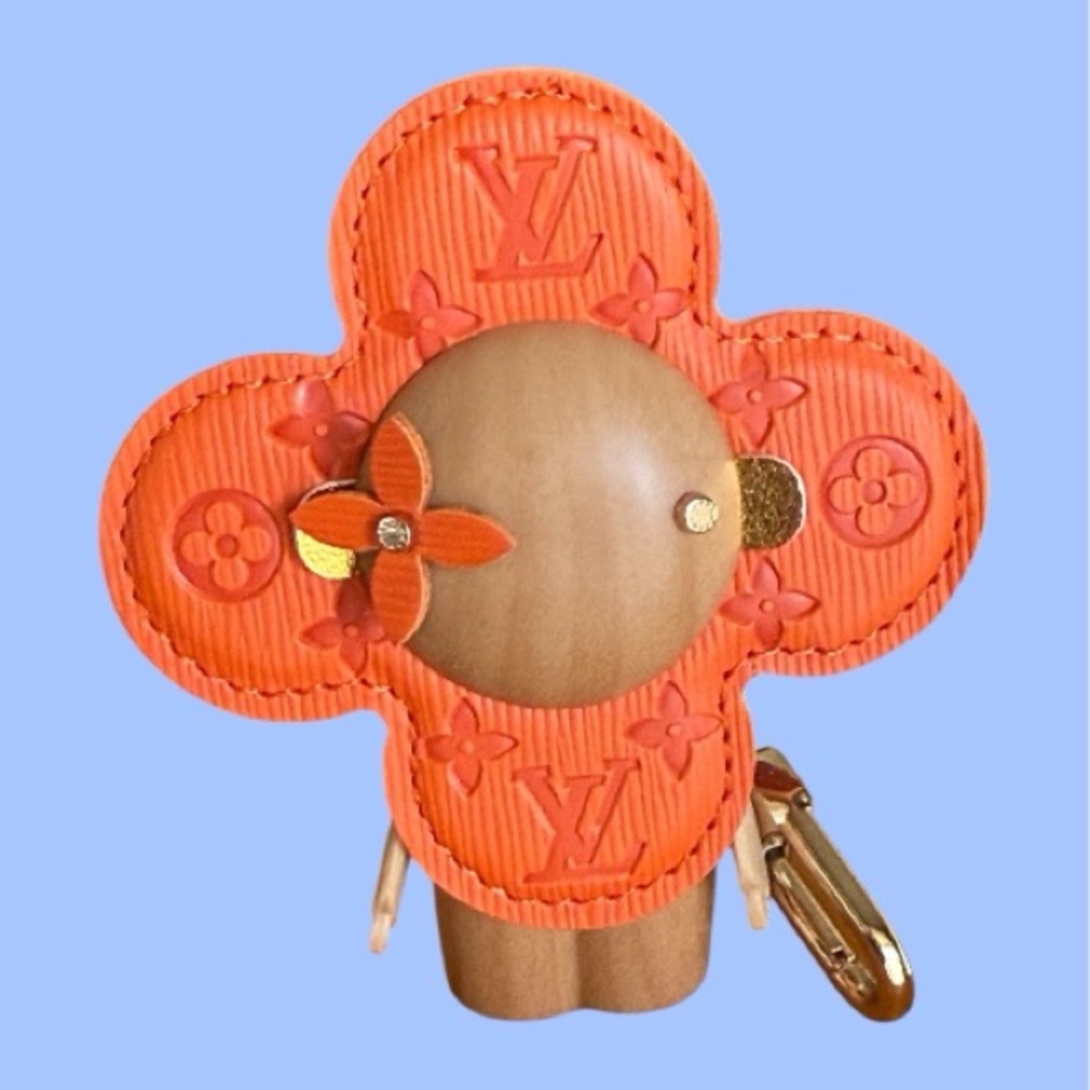 Louis Vuitton Orange Flower Key & Card Holder Charm